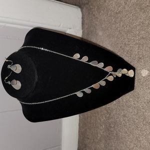 Avon Mother of Pearl Necklace and Earrings